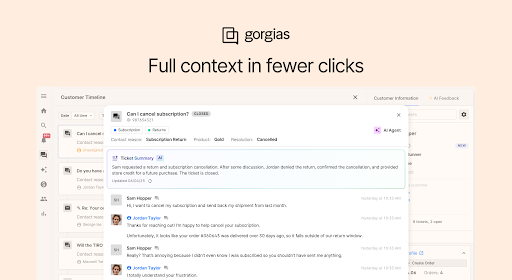 Gorgias AI Agent AI Tool for Ecommerce